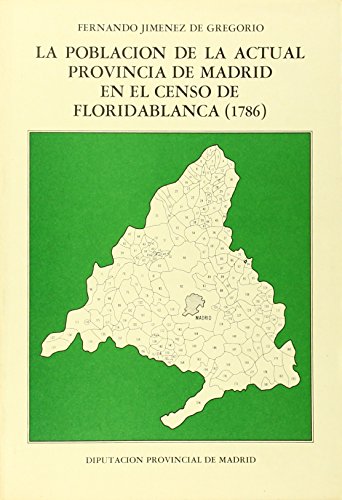 9788450040210: Poblacion De La Actual Provincia De Madrid En El Censo De Floridablanca (1786)