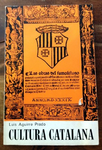 Imagen de archivo de Cultura Catalana. a la venta por Plurabelle Books Ltd