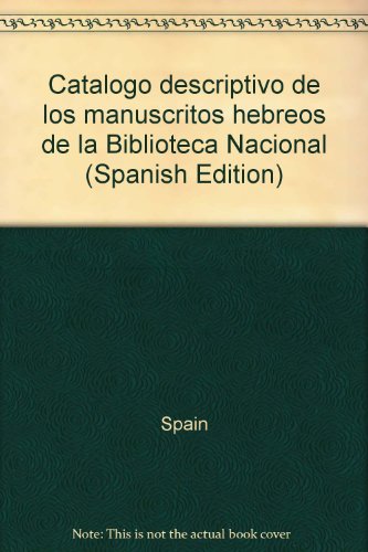 Imagen de archivo de Manuscritos Hebreos De La Biblioteca Nacional a la venta por Daedalus Books