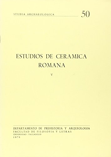 9788460011088: ESTUDIOS SOBRE CERAMICA ROMANA, V.