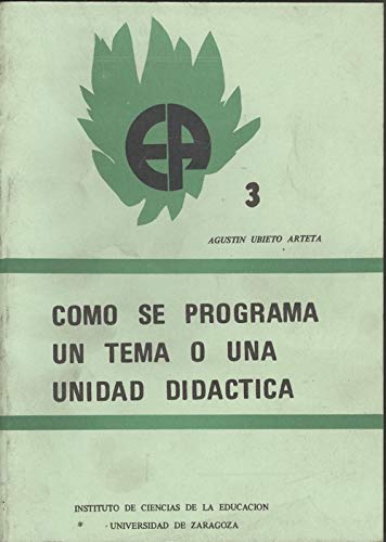Imagen de archivo de CMO SE PROGRAMA UN TEMA O UNA UNIDAD DIDCTICA a la venta por Librovicios
