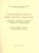 9788460015055: Canoner catal dels segles XVI-XVIII (Monumentos de la msica espaola)