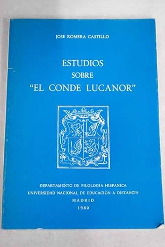 Beispielbild fr Estudios sobre "El Conde Lucanor" zum Verkauf von medimops