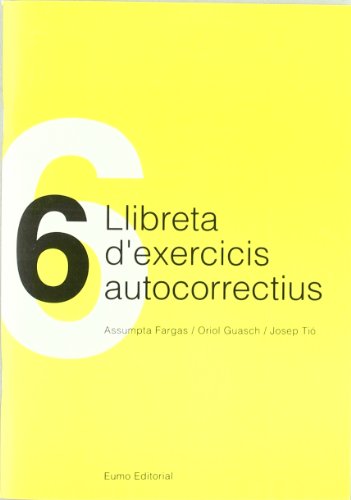Stock image for Llibreta D'exercicis Autocorrectius 6 for sale by Hamelyn