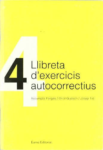 9788460030676: Llibreta d'exercicis autocorrectius 4