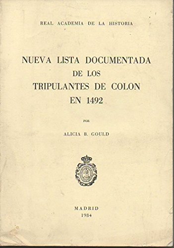 Stock image for NUEVA LISTA DOCUMENTADA DE LOS TRIPULANTES DE COLN for sale by KALAMO LIBROS, S.L.