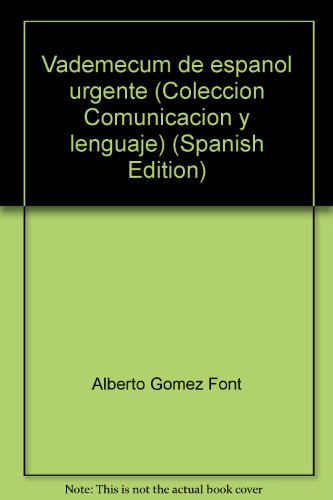9788460520948: Vademécum de español urgente (Colección Comunicación y lenguaje) (Spanish Edition)