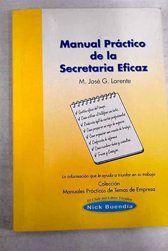 9788460581499: Manual prctico de la secretaria eficaz