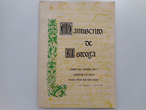 Imagen de archivo de MANUSCRITO DE ASTORGA Y JUAN DE VERGARA a la venta por Zilis Select Books