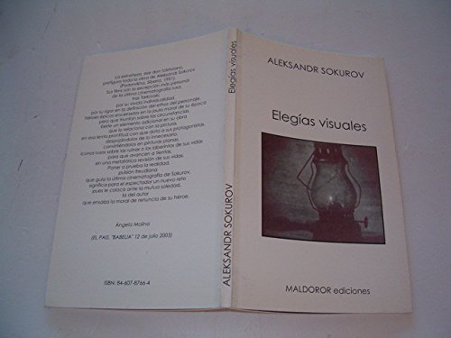 9788460787662: ELEGIAS VISUALES (MALDOROR)