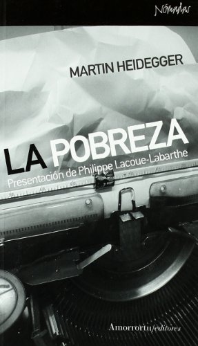 Beispielbild fr La pobreza (Die armut) zum Verkauf von MARCIAL PONS LIBRERO