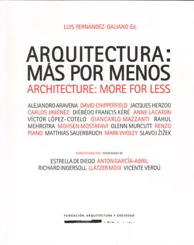 Beispielbild fr Architecture: More Or Less (Spanish Edition) zum Verkauf von Iridium_Books
