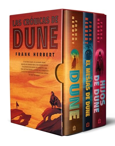 Beispielbild fr Estuche Triloga Dune, edicin de lujo (Dune; El mesas de Dune; Hijos de D une ) / Dune Saga Deluxe: Dune, Dune Messiah, and Children of Dune (Spanish Edition) zum Verkauf von GF Books, Inc.