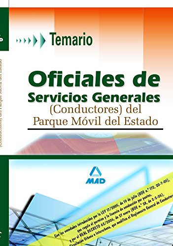 Stock image for Oficiales de Servicios Generales (Conductores) del Parque Mvil del Estado: Temario for sale by Iridium_Books