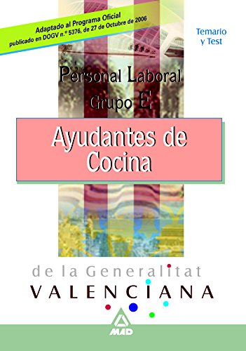 Imagen de archivo de Personal Laboral de la Generalitat Valenciana. Ayudantes de Cocina. Temario y Test a la venta por Iridium_Books