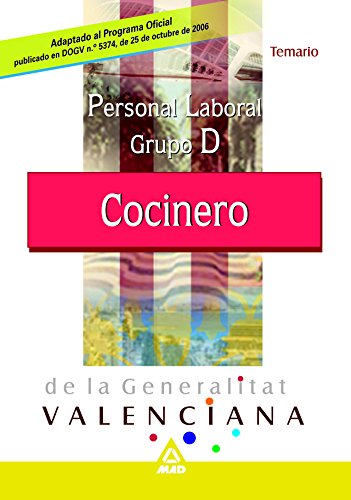 Stock image for Cocinero de la Generalitat Valenciana. Temario for sale by Iridium_Books