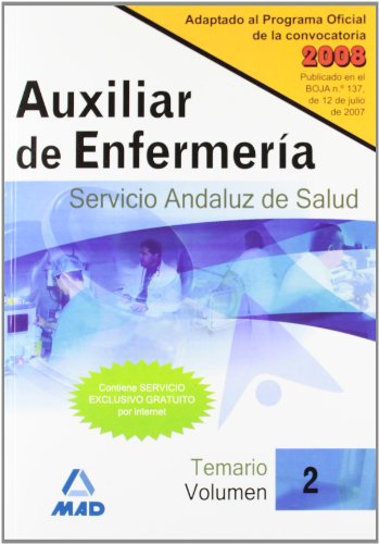 Stock image for AUXILIAR DE ENFERMERIA DEL SERVICIO ANDALUZ DE SALUD. VOLUMEN II. TEMARIO for sale by Iridium_Books