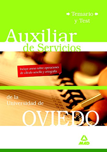 Auxiliar de servicios Universidad Oviedo. Temario y test.