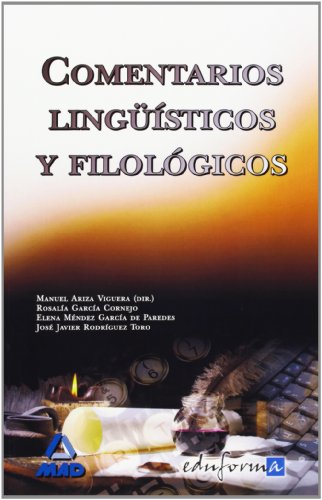 Imagen de archivo de COMENTARIOS LINGUISTICOS Y FILOLOGICOS a la venta por Antrtica