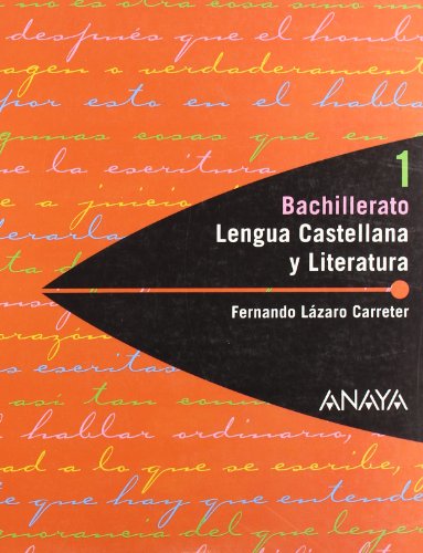 Imagen de archivo de Lengua Castellana y Literatura: 1 Bachillerato a la venta por Erase una vez un libro