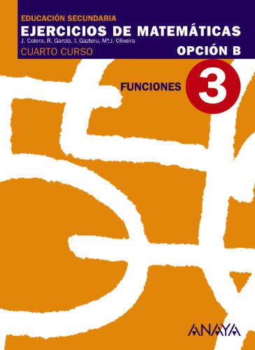 Beispielbild fr Funciones, 4 ESO. Cuaderno 3 zum Verkauf von medimops