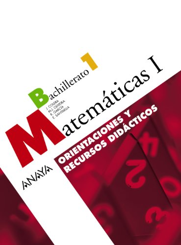 Beispielbild fr Matemticas I. Orientaciones y Recursos Didcticos. zum Verkauf von Hamelyn