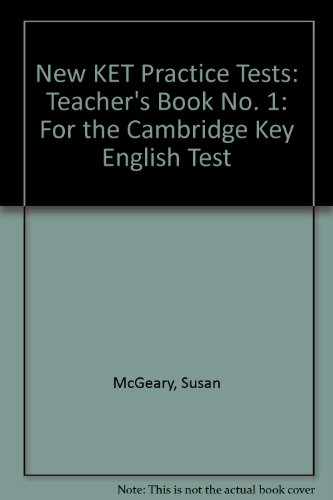 Imagen de archivo de New KET Practice Tests: Teacher's Book No. 1: For the Cambridge Key English Test a la venta por Iridium_Books