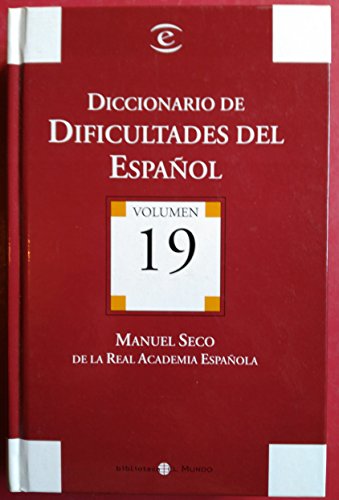 Stock image for Diccionario dificultades del espaol Seco, Manuel for sale by VANLIBER