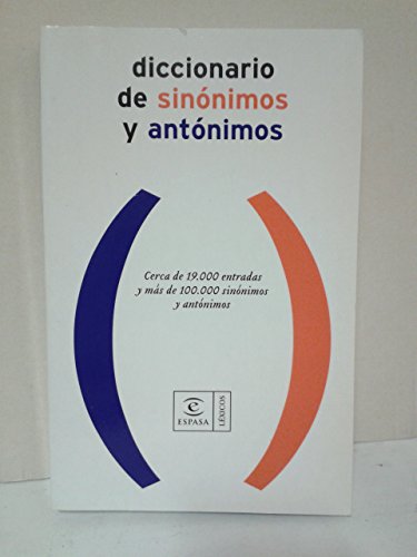 9788467020564: Diccionario de sinonimos y antonimos