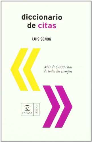 Beispielbild fr Diccionario de citas Seor Gonzlez, Luis zum Verkauf von Iridium_Books