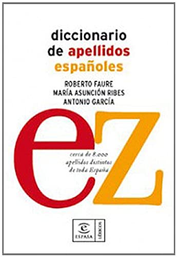 Imagen de archivo de Diccionario de apellidos espaoles a la venta por Ammareal