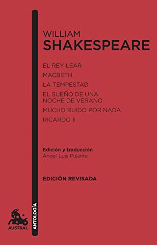 Imagen de archivo de EL REY LEAR - MACBETH - LA TEMPESTAD - EL SUEO DE UNA NOCHE DE VERANO - MUCHO RUIDO POR NADA - RICARDO II a la venta por KALAMO LIBROS, S.L.