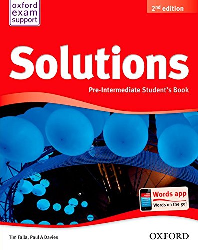 Stock image for Solutions 2nd edition Pre-Intermediate. Student's Book Pack (Solutions Second Edition) for sale by medimops