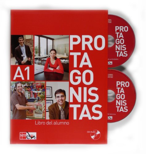 9788467526981: Protagonistas A1. Libro del alumno [Internacional]: Libro del alumno + cuaderno de actividades + audio-CDs (2)- A1 (ELE)