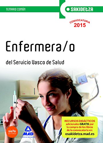 Stock image for Enfermera-o de Osakidetza, Servicio Vasco de Salud. Temario comn (Osakidetza 2015) for sale by medimops