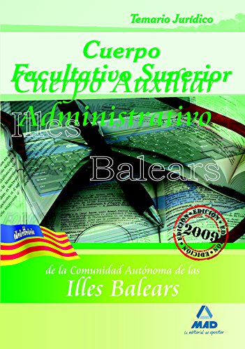 Stock image for CUERPO FACULTATIVO SUPERIOR DE LA COMUNIDAD AUTNOMA DE LAS ILLES BALEARS. TEMAR for sale by Zilis Select Books