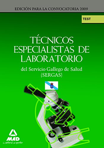 Imagen de archivo de TCNICOS ESPECIALISTAS DE LABORATORIO DEL SERVICIO GALLEGO DE SALUD (SERGAS). TE a la venta por Zilis Select Books