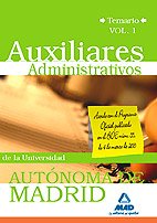Imagen de archivo de Auxiliares administrativos de la Universidad Autnoma de Madrid. Temario Volumen I. a la venta por Iridium_Books