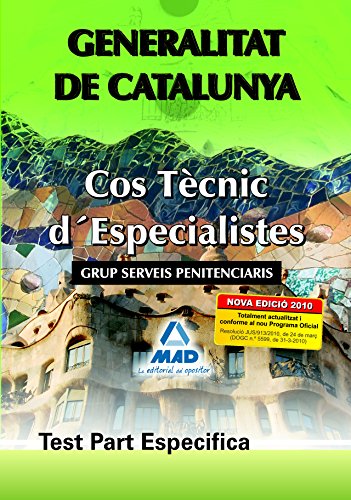 Imagen de archivo de COS TCNIC DESPECIALISTES DE LA GENERALITAT DE CATALUNYA. GRUP SERVEIS PENITENC a la venta por Zilis Select Books