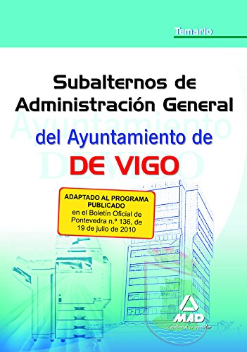 Beispielbild fr Subalterno de Administracin General del Ayuntamiento de Vigo. Temario zum Verkauf von Iridium_Books