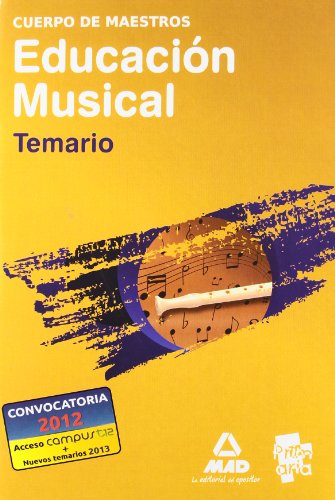 9788467647020: Cuerpo de Maestros. Educacin Musical. Temario