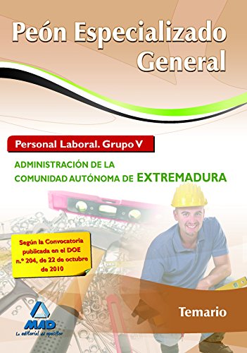 Stock image for Pen Especializado General. Personal Laboral (Grupo V) de la Administracin de la Comunidad Autnoma de Extremadura. Temario for sale by Iridium_Books