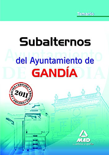 Stock image for Subalternos del ayuntamiento de gandEditorial Mad; Martos Navarro, F for sale by Iridium_Books