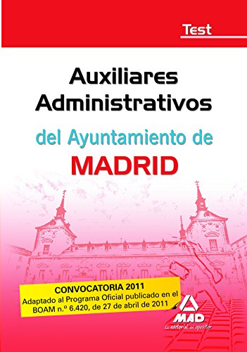 Imagen de archivo de Auxiliares administrativos del ayuntamiento de madrid. Test a la venta por Ammareal