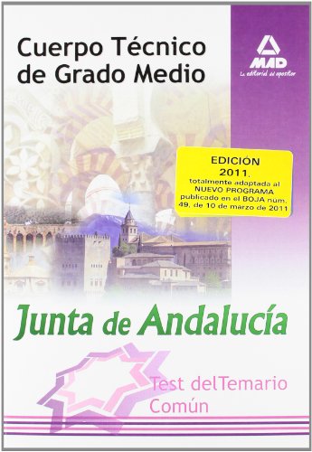 9788467662351: Cuerpo Tcnico de Grado Medio Junta de Andaluca. Test del Temario Comun.