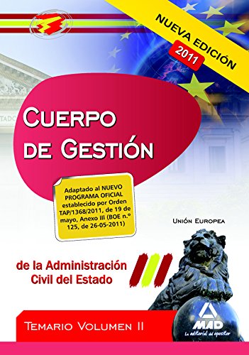 Stock image for Cuerpo de Gestin de la Administracin Civil del Estado. Temario Volumen II: Unin Europea (Spanish Edition) for sale by Librera Prez Galds