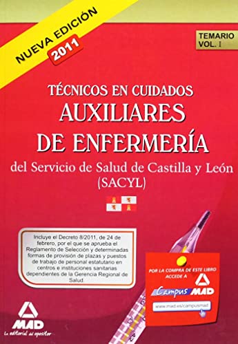9788467664898: Auxiliares de Enfermera, personal estatutario, Servicio de Salud de Castilla y Len (SACYL). Temario