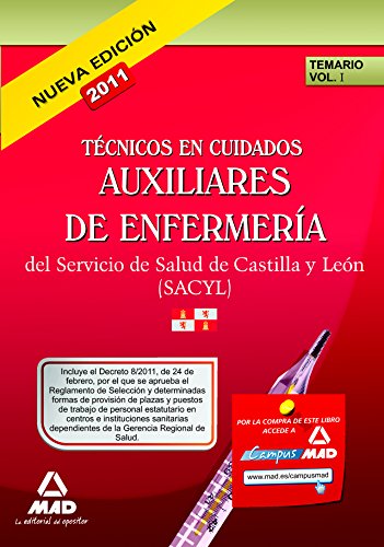 9788467664898: Auxiliares de Enfermera, personal estatutario, Servicio de Salud de Castilla y Len (SACYL). Temario