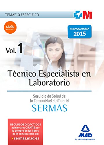 Stock image for Tcnico Especialista en Laboratorio, Servicio de Salud de la Comunidad de Madrid. Temario especfico for sale by Iridium_Books