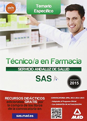 Stock image for TCNICO EN FARMACIA DEL SERVICIO ANDALUZ DE SALUD. TEMARIO ESPECFICO. for sale by Zilis Select Books